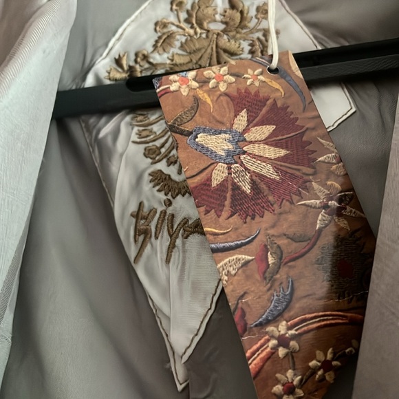 NWT Johnny Was Biya Embroidered Silk Coat Sz S - Picture 3 of 4